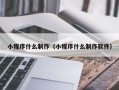 惠东小程序什么制作（小程序什么制作软件）