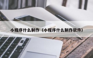 惠东小程序什么制作（小程序什么制作软件）